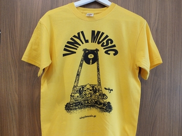 Koszulka T-shirt - vinylmusic (yellow)