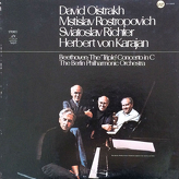 David Oistrakh, Mstislav Rostropovich, Sviatoslav Richter, Herbert von Karajan, The Berlin Philharmonic Orchestra - Beethoven ‎– The "Triple" Concerto In C