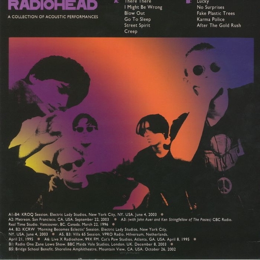 Vinyl Radiohead, Unplugged, A Collection of Acoustic Live LP Album
