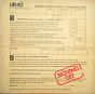 UB40 ‎– Signing Off